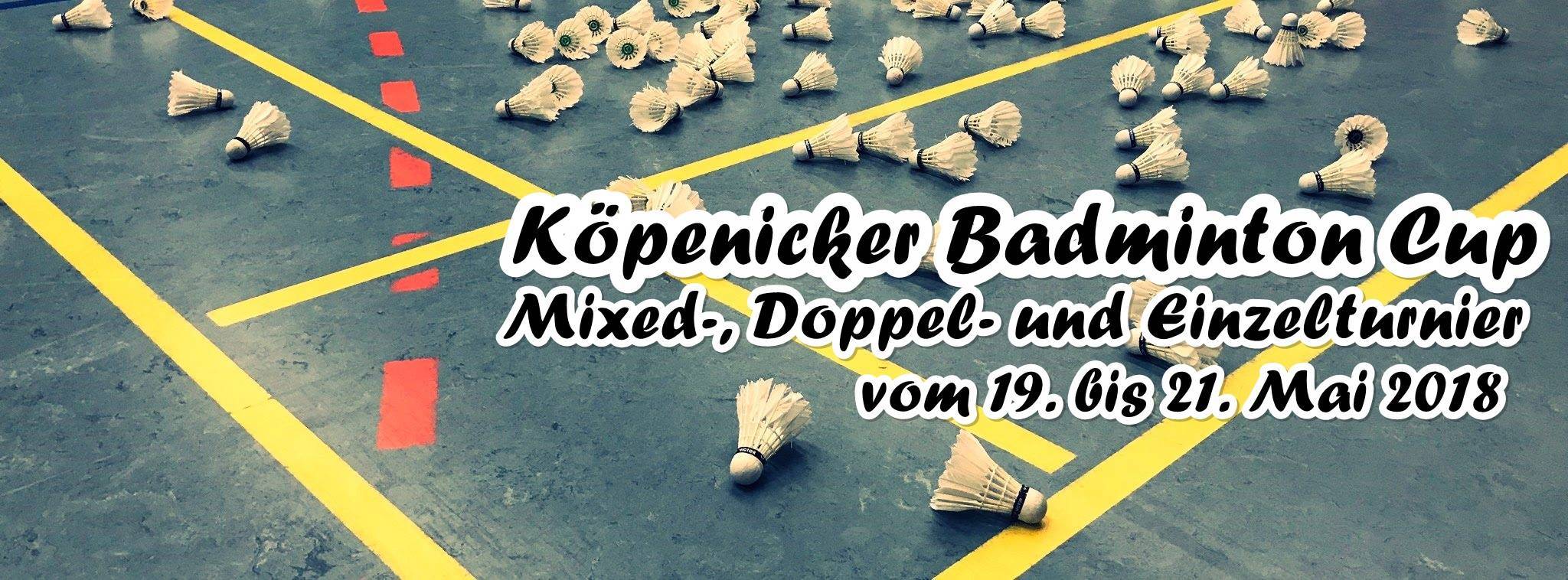 Badminton Turnier in Berlin Köpenick Köpenicker Badminton Cup 2018